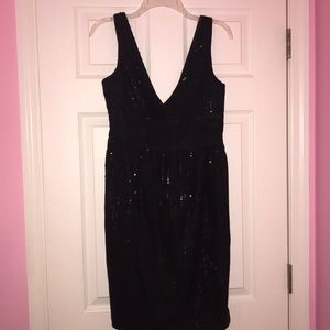 Black Sequin Cocktail Dress